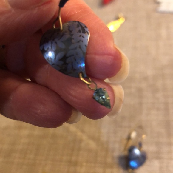 Heart Drop Earrings - Picture 3 of 3